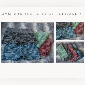 Athletic Gym butt scrunch shorts